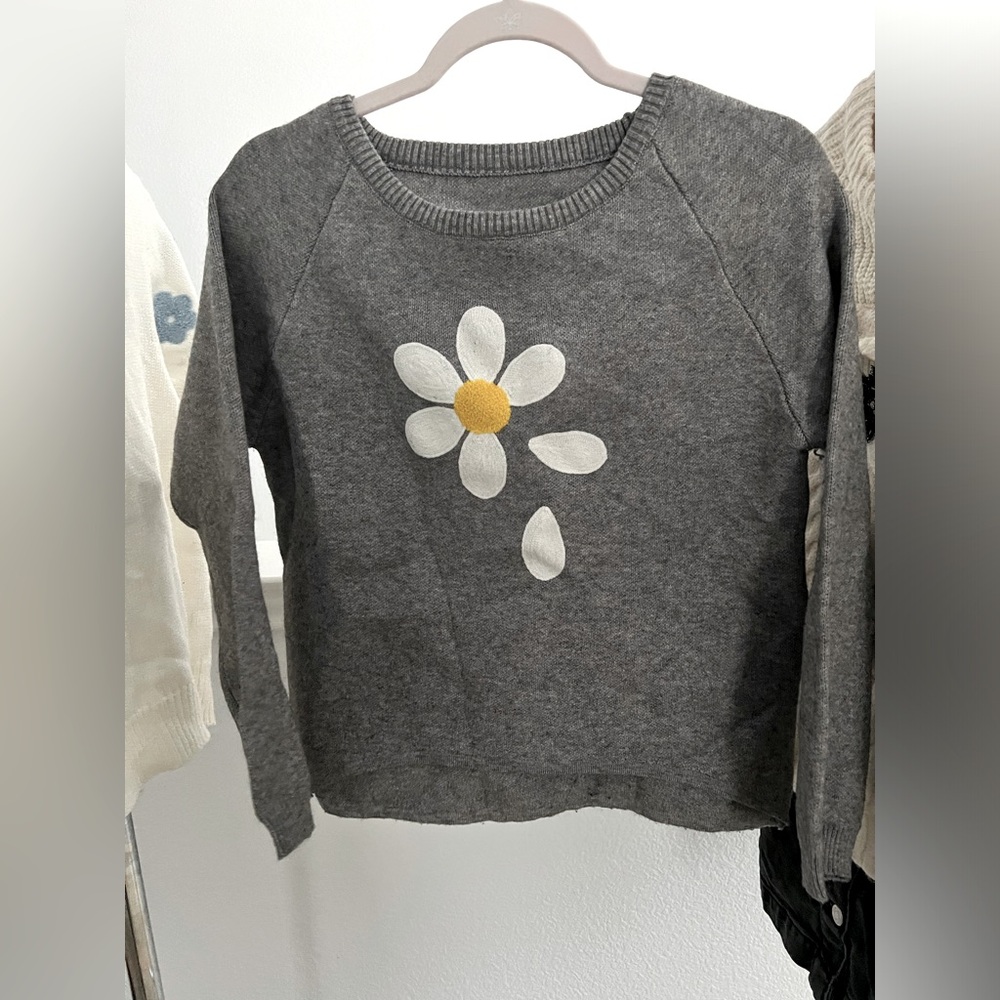 Girls Gray Sweater